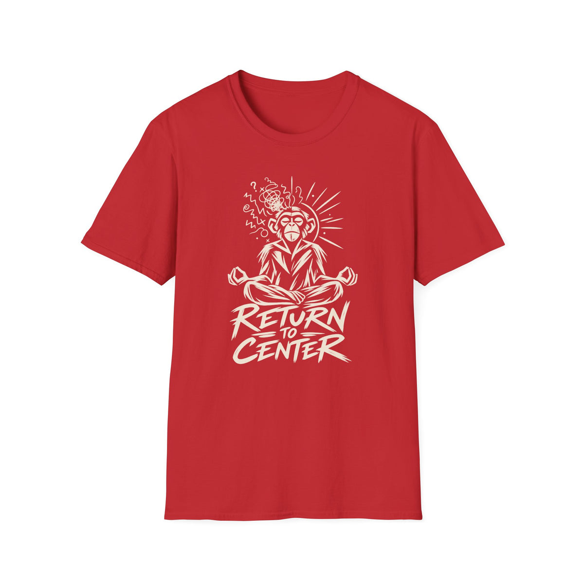 Return to Center Zen Monkey Meditation T-Shirt
