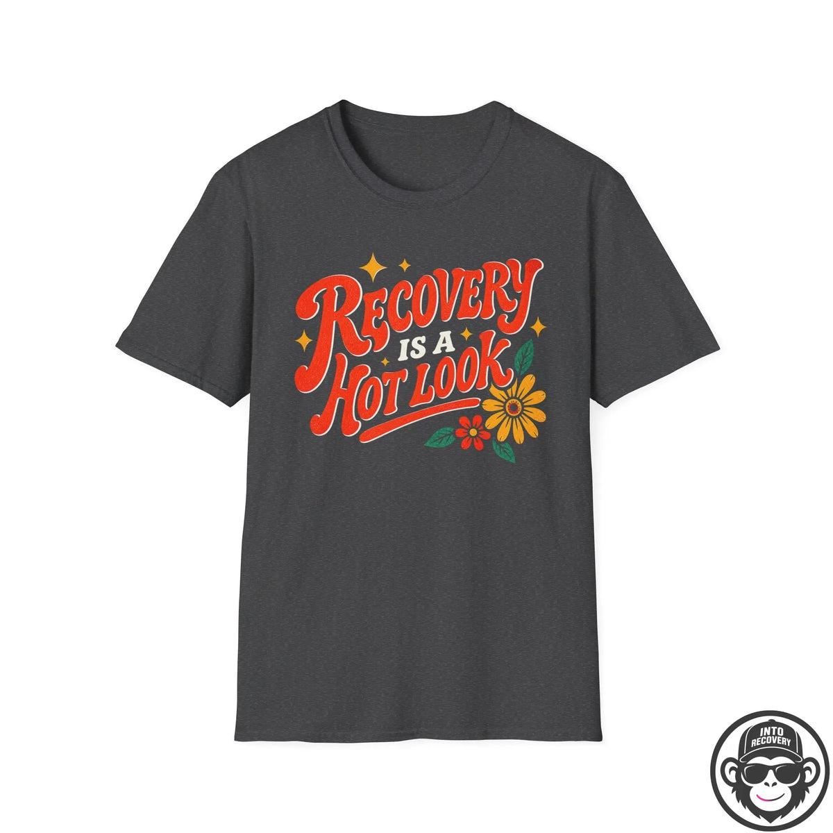 Recovery Is A Hot Look - Premium Cotton T-Shirt Into Recovery