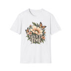 Give It Time (Floral, Butterfly) Recovery T-Shirt