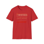 I Remember Last Night - Premium Cotton T-Shirt Into Recovery