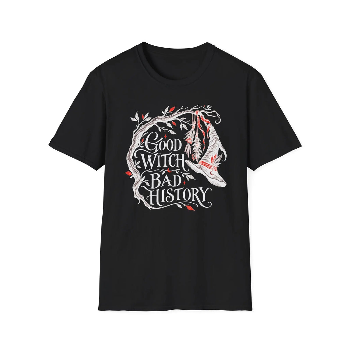 Good Witch Bad History - Premium Cotton T-Shirt Into Recovery