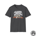 Cleaner Minds Better Vibes - Recovery T-Shirt Into Recovery