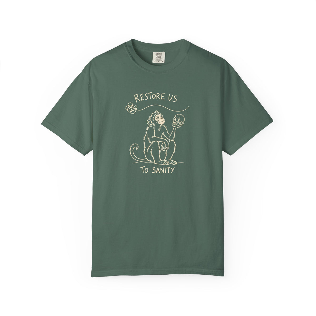 Restore Us To Sanity (Monkey) 12-Step Recovery T-Shirt