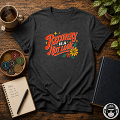 Recovery Is A Hot Look - Premium Cotton T-Shirt Into Recovery