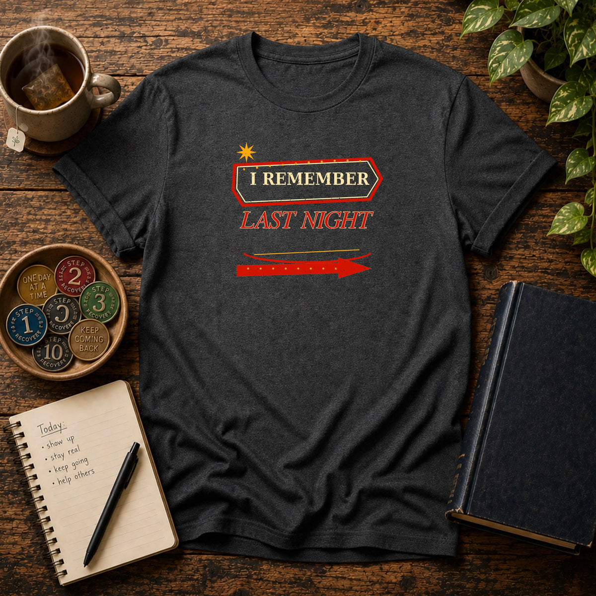 I Remember Last Night - Premium Cotton T-Shirt Into Recovery