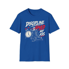 Discipline Saved My Ass - Premium Cotton T-Shirt Into Recovery