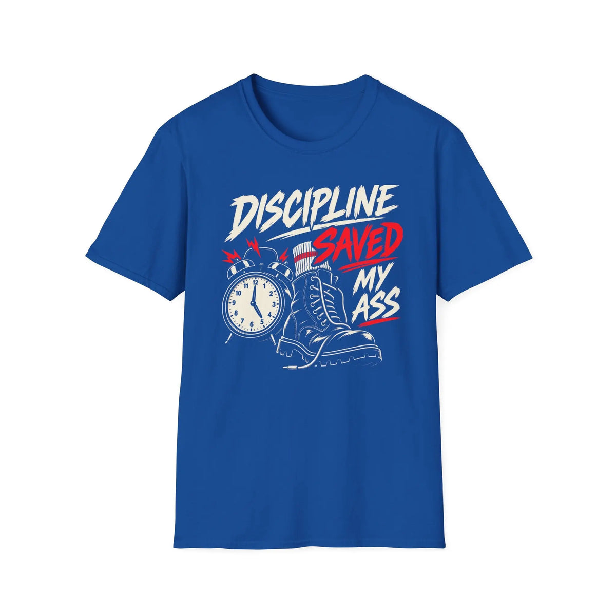 Discipline Saved My Ass - Premium Cotton T-Shirt Into Recovery