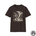 T-Shirt — Retro Tornado Storm Illustration Tee (Contains "Pray 4") Printify