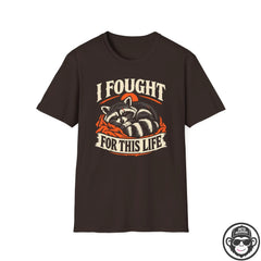 I Fought For This Recovery Racoon T-Shirt Into Recovery