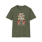 Sit Through The Fire - Premium Cotton T-Shirt Into Recovery