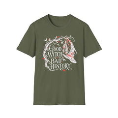 Good Witch Bad History - Premium Cotton T-Shirt Into Recovery