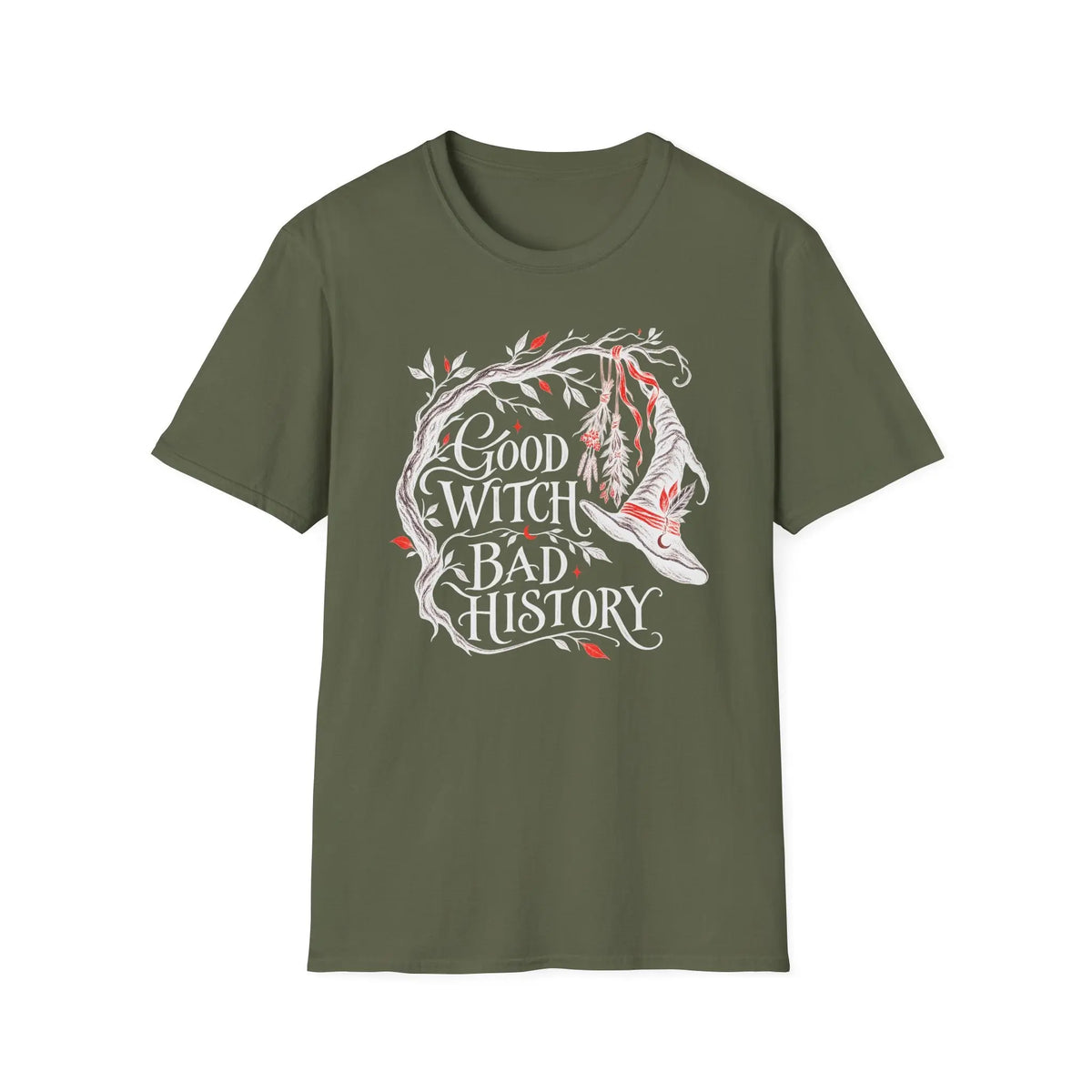 Good Witch Bad History - Premium Cotton T-Shirt Into Recovery