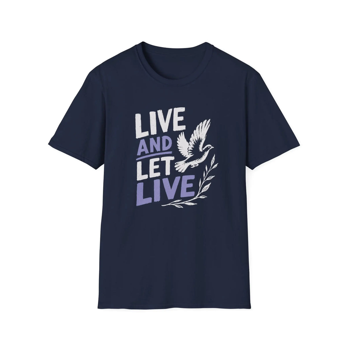 Live And Let Live - Premium Cotton T-Shirt Into Recovery