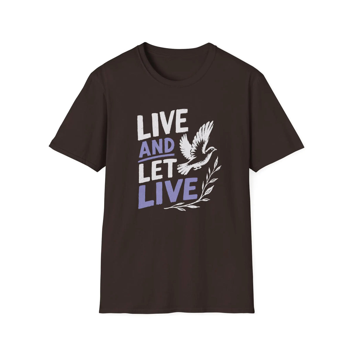 Live And Let Live - Premium Cotton T-Shirt Into Recovery