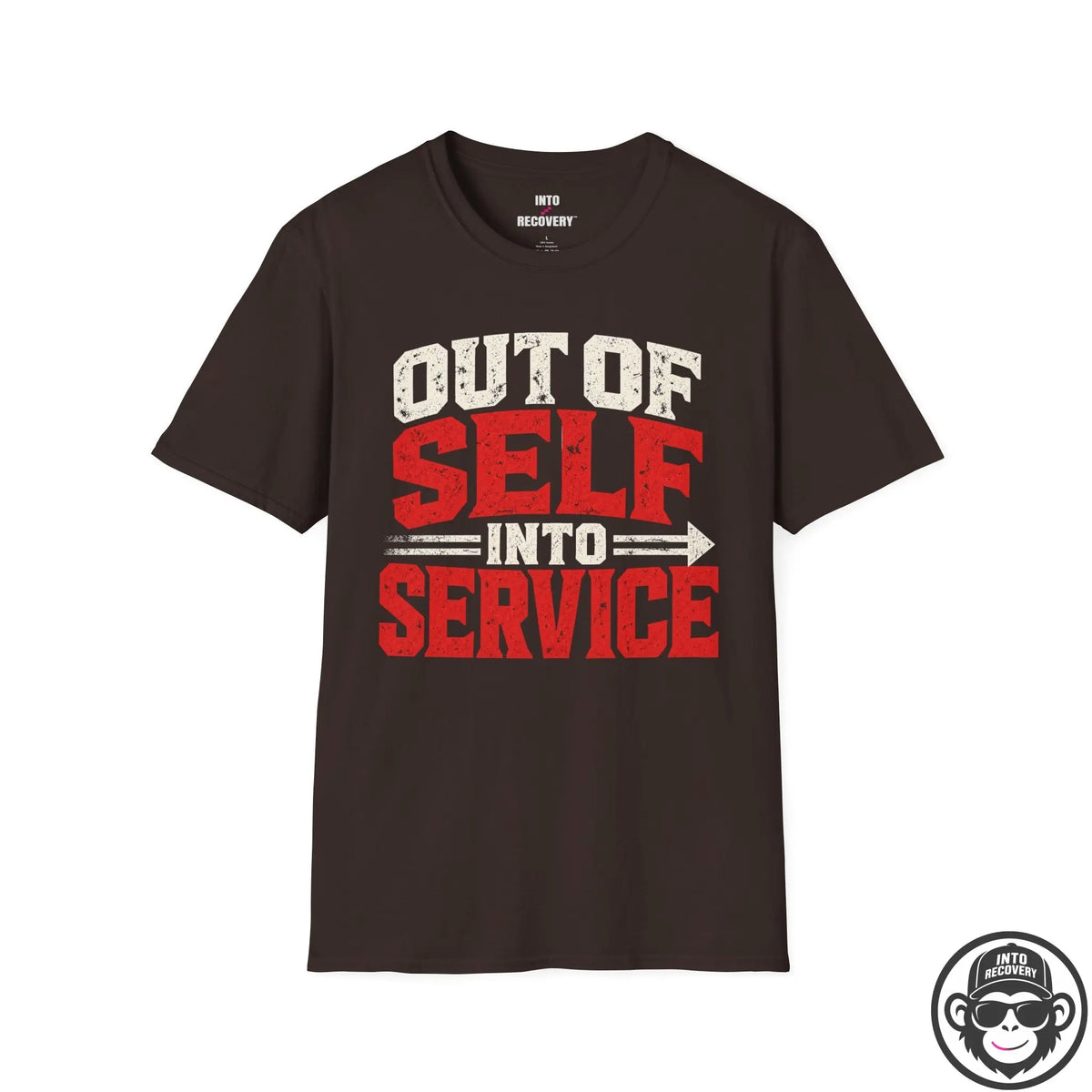 Out Of Self Into Service Recovery T-Shirt Printify