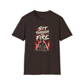Sit Through The Fire - Premium Cotton T-Shirt Into Recovery