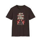 Sit Through The Fire - Premium Cotton T-Shirt Into Recovery