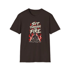 Sit Through The Fire - Premium Cotton T-Shirt Into Recovery