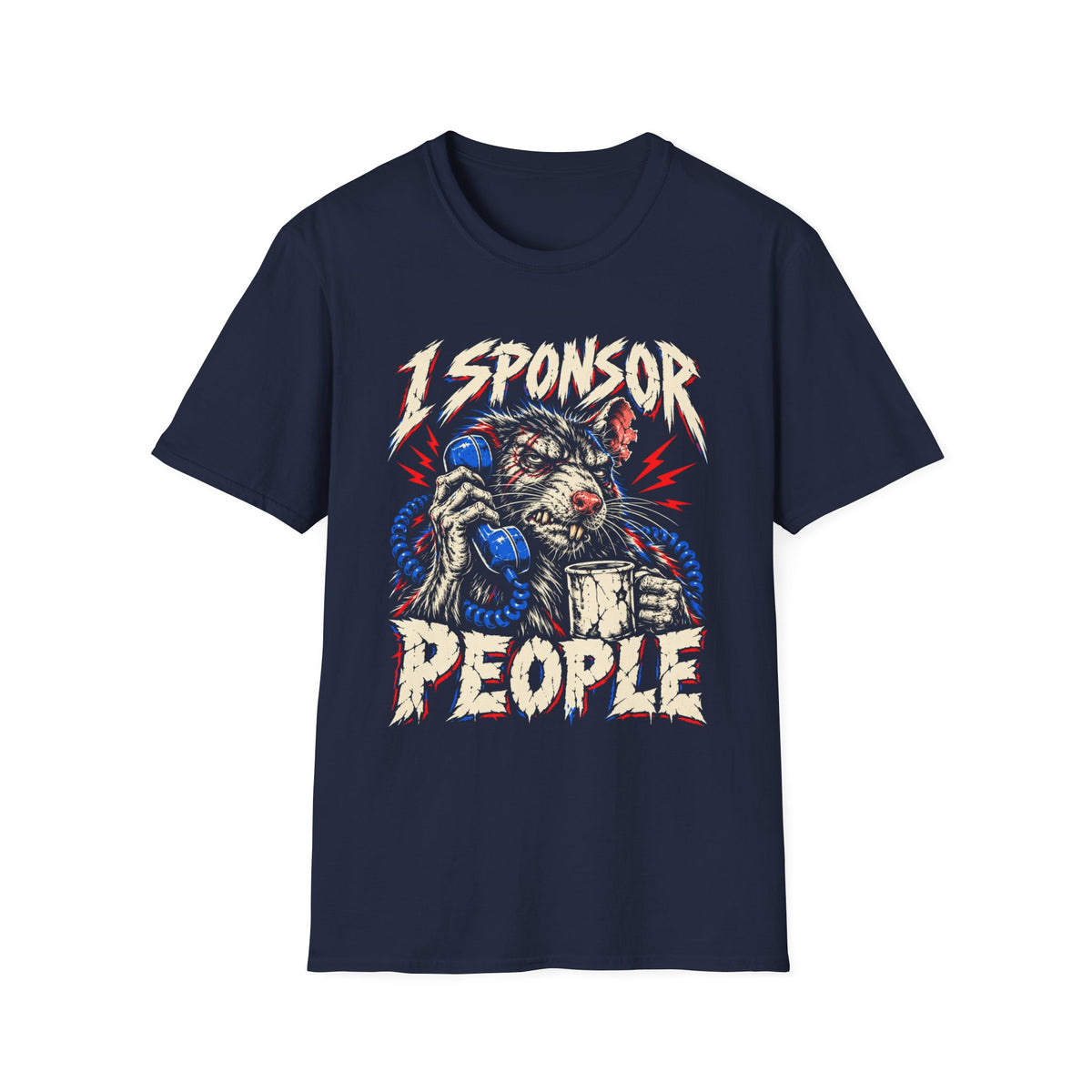 I Sponsor People (Rat) 12-Step Recovery T-Shirt