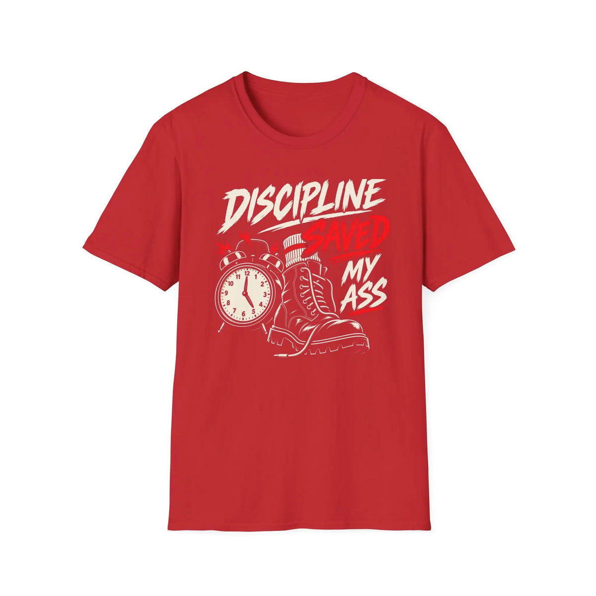 Discipline Saved My Ass - Premium Cotton T-Shirt Into Recovery