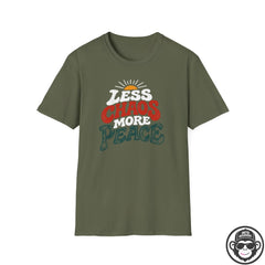Less Chaos More Peace - Premium Cotton T-Shirt Into Recovery