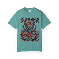 Surrender Takes Guts (Tiger) 12-Step Recovery T-Shirt