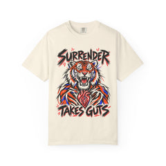 Surrender Takes Guts (Tiger) 12-Step Recovery T-Shirt