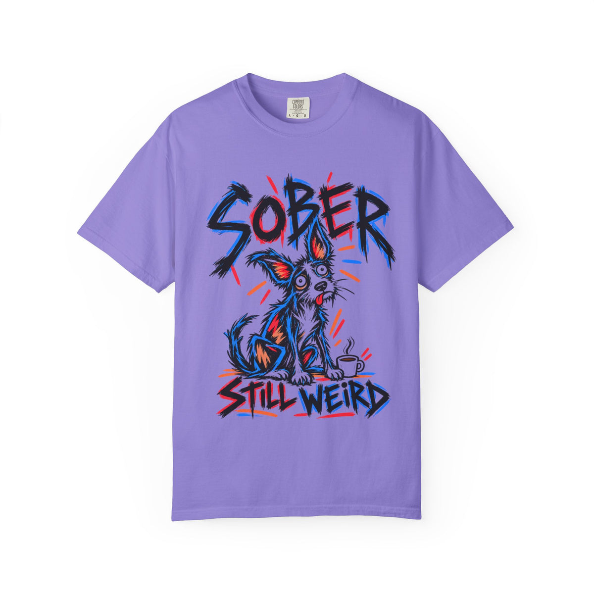 Sober Still Weird (Quirky Dog) T-Shirt