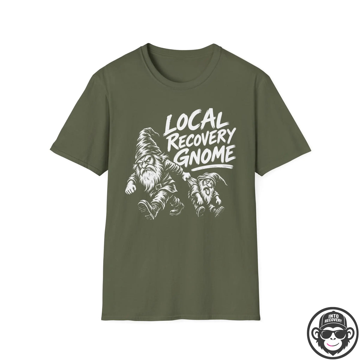 Local Recovery Gnome - Premium Cotton T-Shirt Into Recovery