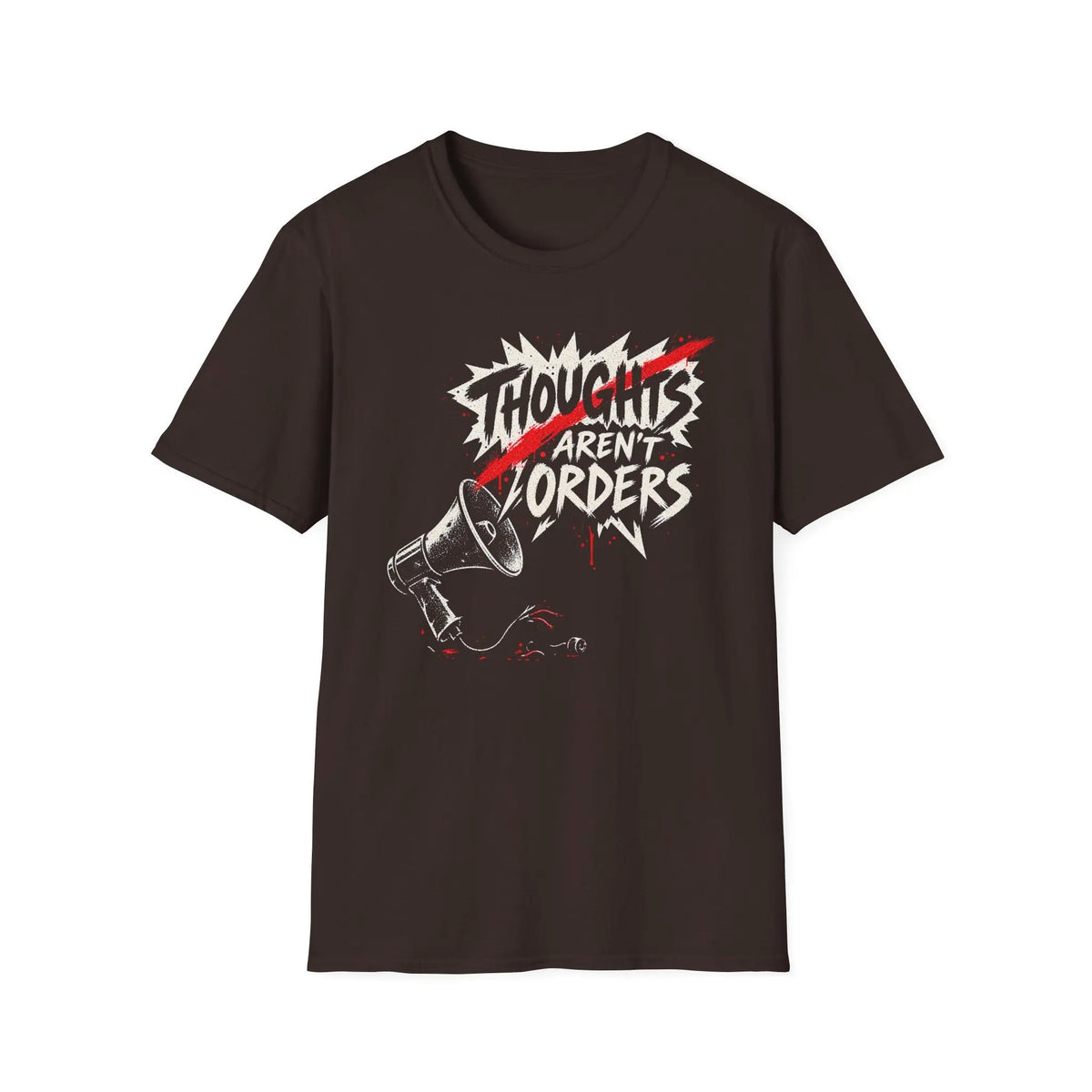 Thoughts Aren't Orders - Premium Cotton T-Shirt Into Recovery