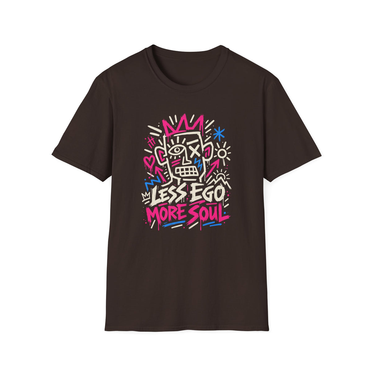 Less Ego More Soul Graffiti Inspirational  T-Shirt