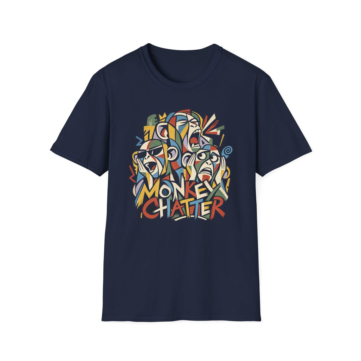 Monkey Chatter Abstract Meditation T-Shirt