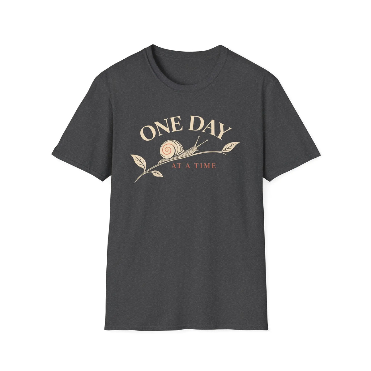 One Day At A Time - Premium Cotton T-Shirt Into Recovery