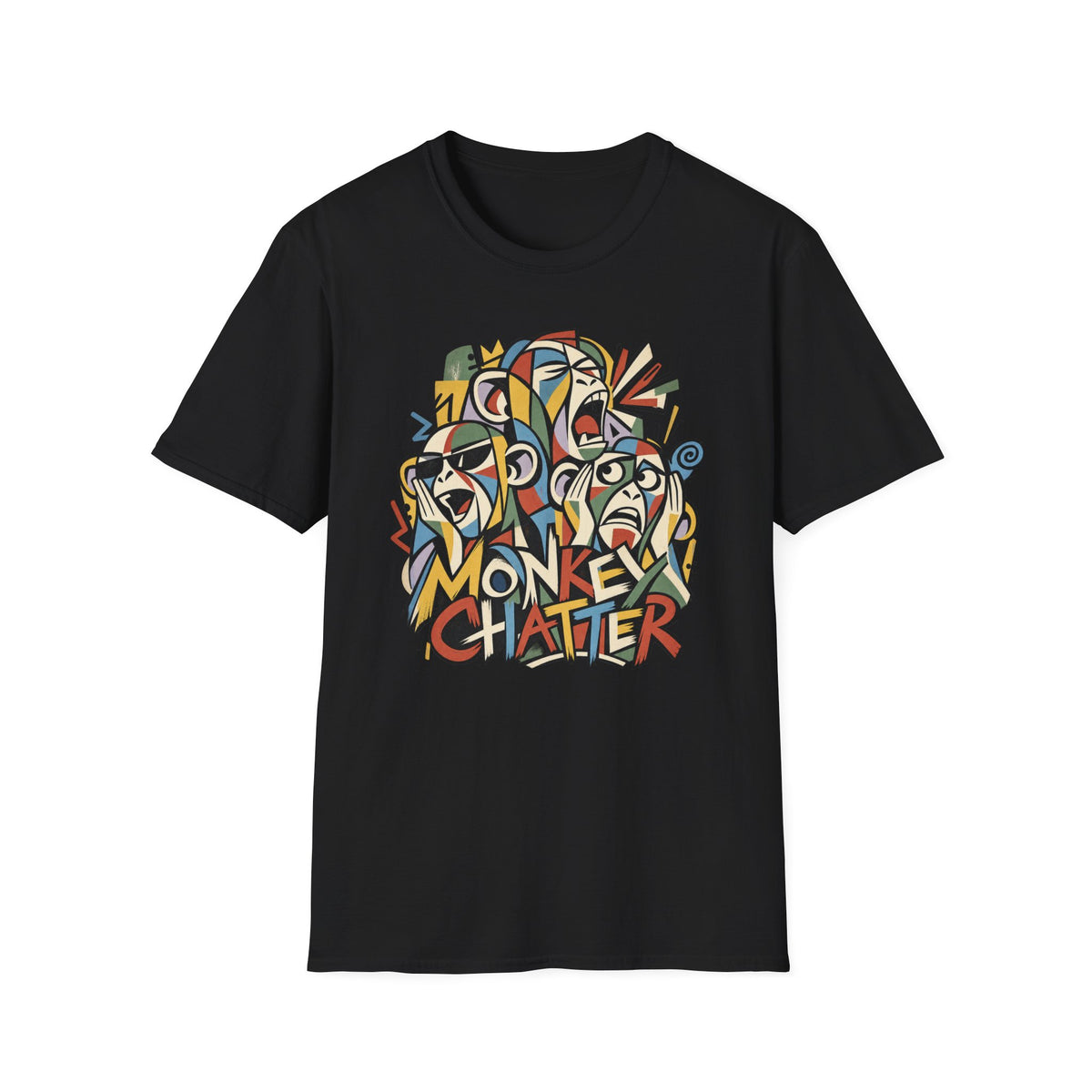 Monkey Chatter Abstract Meditation T-Shirt