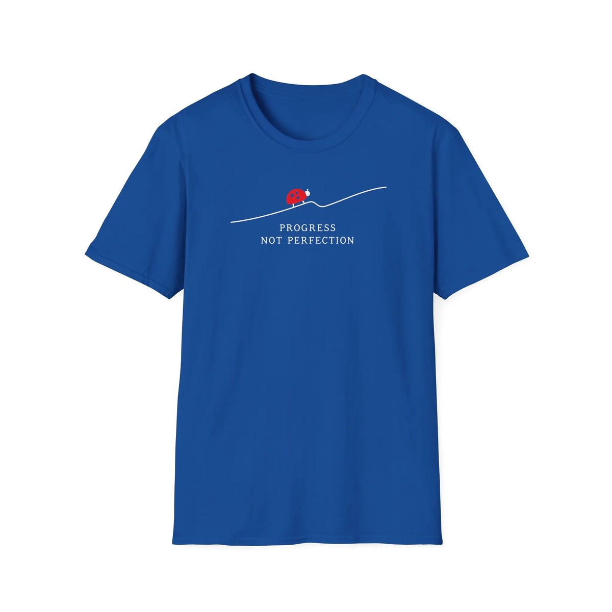 Progress Not Perfection - Premium Cotton T-Shirt Into Recovery