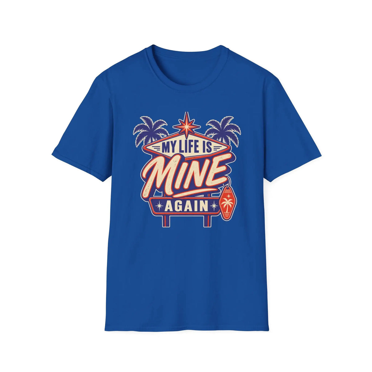 My Life Is Mine Again - Premium Cotton T-Shirt Into Recovery