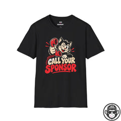 Call Your Sponsor Cat Recovery T-Shirt Printify