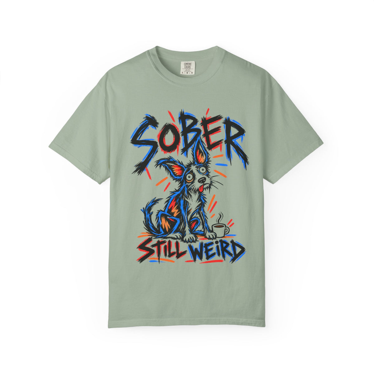 Sober Still Weird (Quirky Dog) T-Shirt