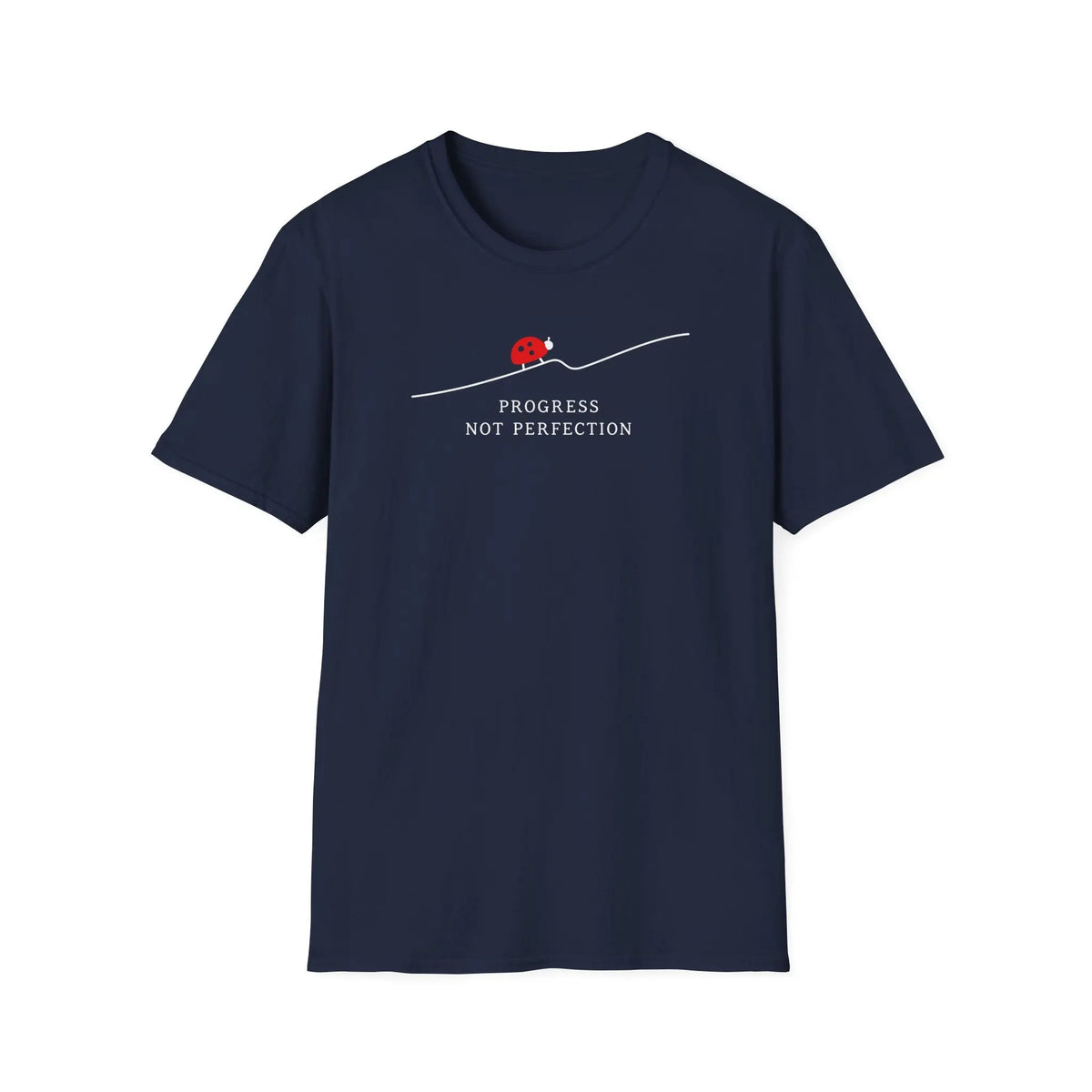 Progress Not Perfection - Premium Cotton T-Shirt Into Recovery