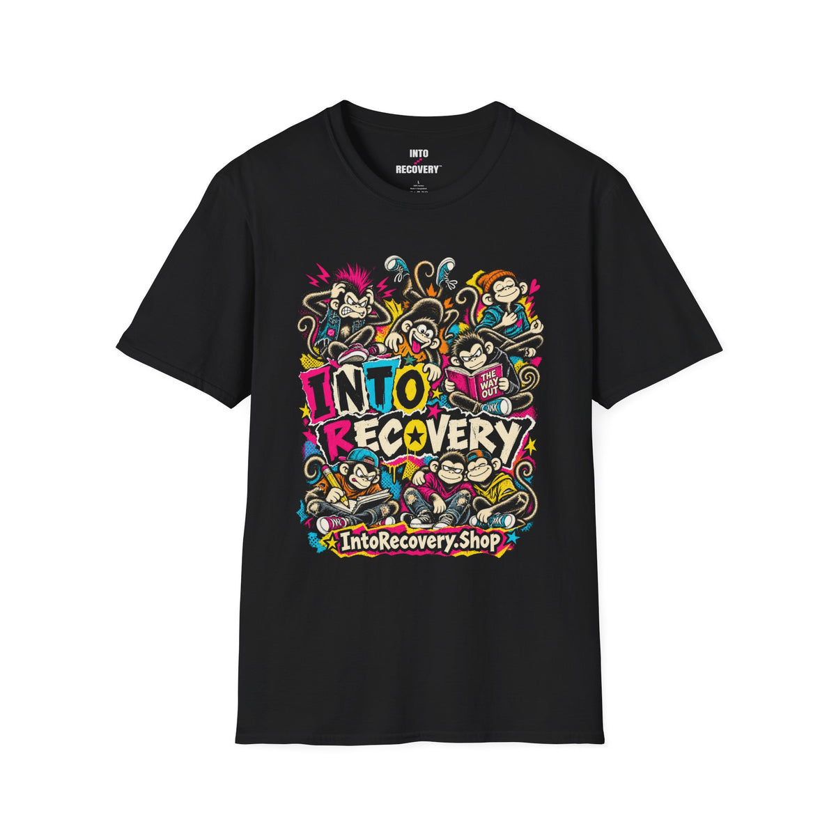 Into Recovery Shop Crazy Monkeys T-Shirt