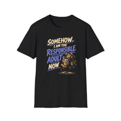 Somehow, I Am The Responsible Adult Now - Premium Cotton T-Shirt Into Recovery
