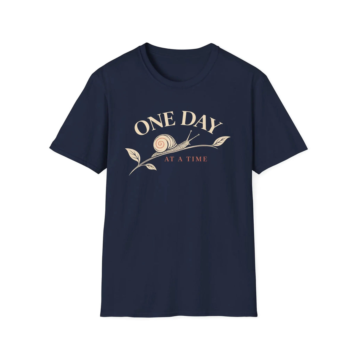 One Day At A Time - Premium Cotton T-Shirt Into Recovery