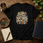 Monkey Chatter Abstract Meditation T-Shirt