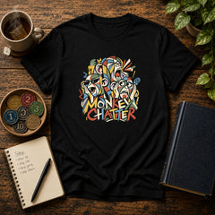 Monkey Chatter Abstract Meditation T-Shirt