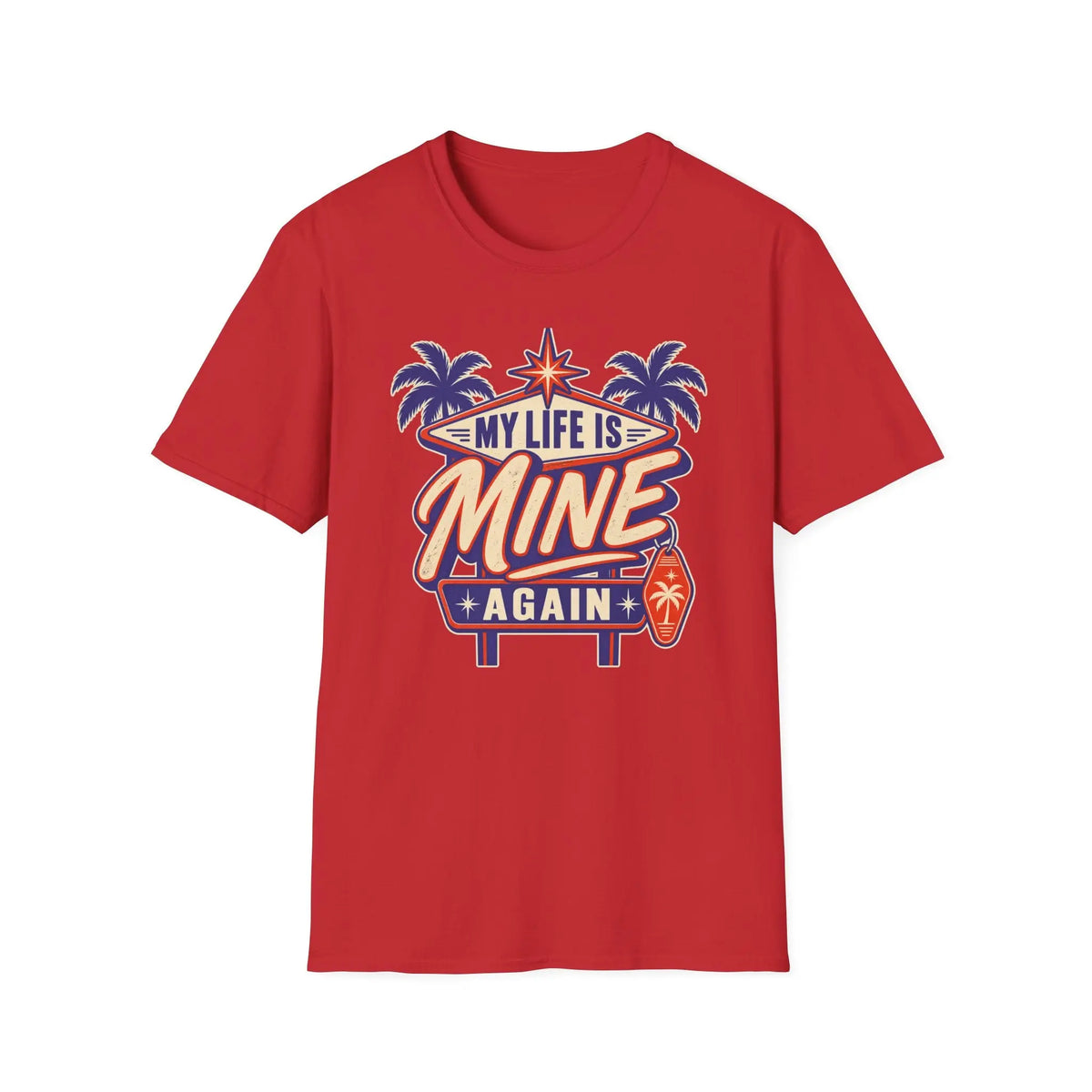 My Life Is Mine Again - Premium Cotton T-Shirt Into Recovery