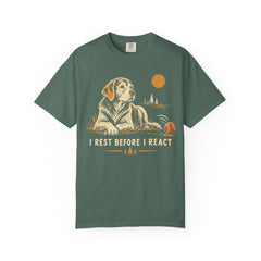 I Rest Before I React Dog Meditation T-Shirt