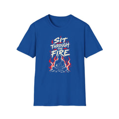 Sit Through The Fire - Premium Cotton T-Shirt Into Recovery