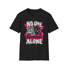 No One Recovers Alone (Cats) Recovery T-Shirt