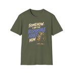 Somehow, I Am The Responsible Adult Now - Premium Cotton T-Shirt Into Recovery