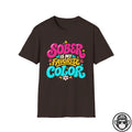 Sober Is My Favorite Color - Premium Cotton T-Shirt Into Recovery
